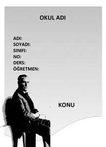 Atatürk Ödev Kapağı-8